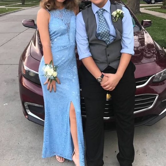 Windsor Dresses & Skirts - Baby Blue Lace Dress